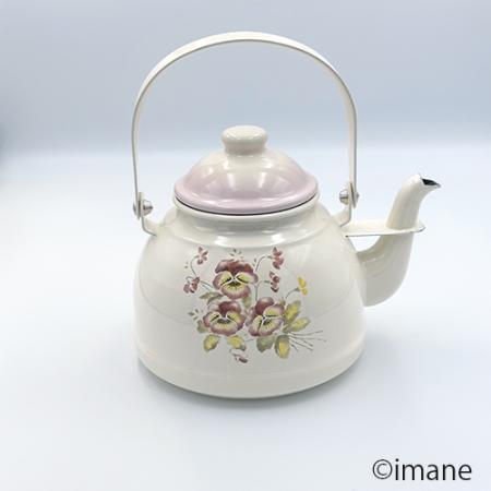 【2025.2月の新商品】imane premier　パンジー・レトロケトル1.5L